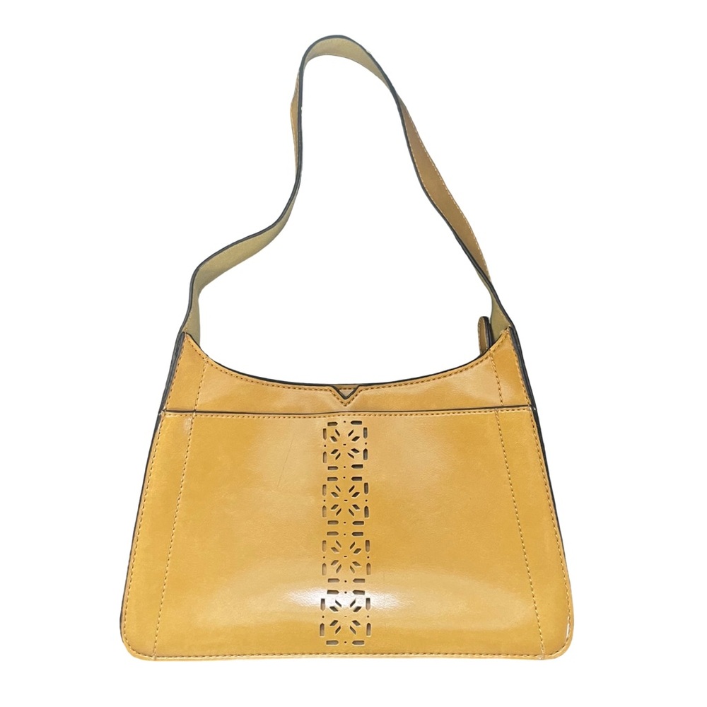 Mondani New York Faux Leather Shoulder Bag with Cutout‎ Design